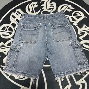 Blue Denim shorts Cargo Jorts 28in Waist